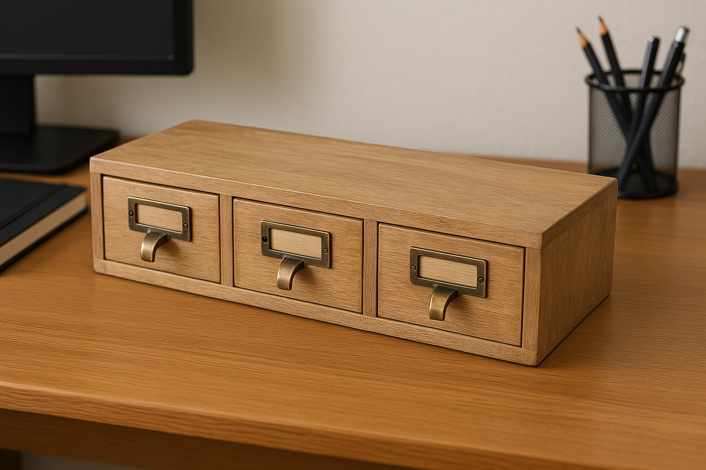 3 Drawer Single Level Small Storage Unit, Trinket Drawers