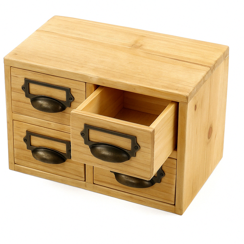 Storage Drawers (4 drawers) 25 x 15 x 16 cm