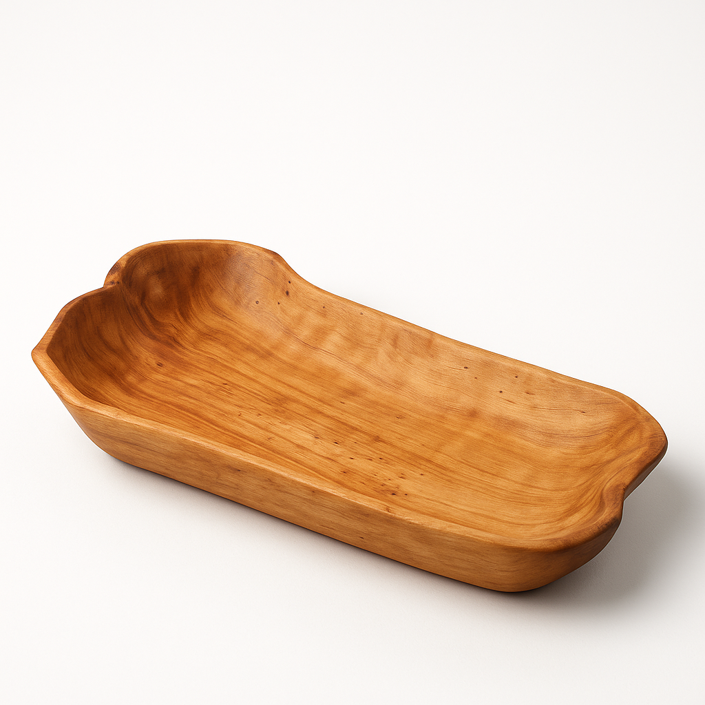 Live Edge Rustic Cedar Wood Serving Plate (38cm)