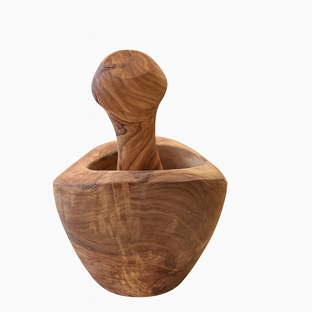 Rustic Olive Wood Mortar (12 cm)