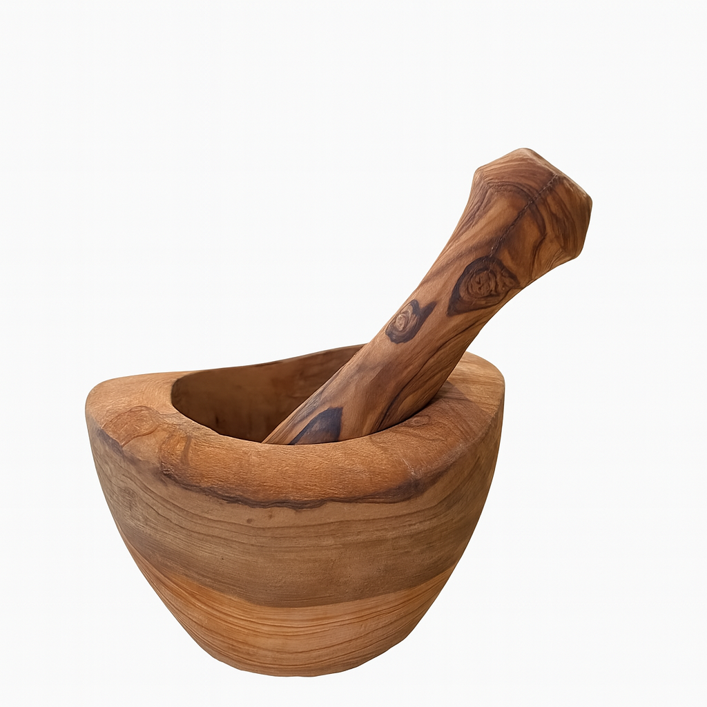 Rustic Olive Wood Mortar (12 cm)
