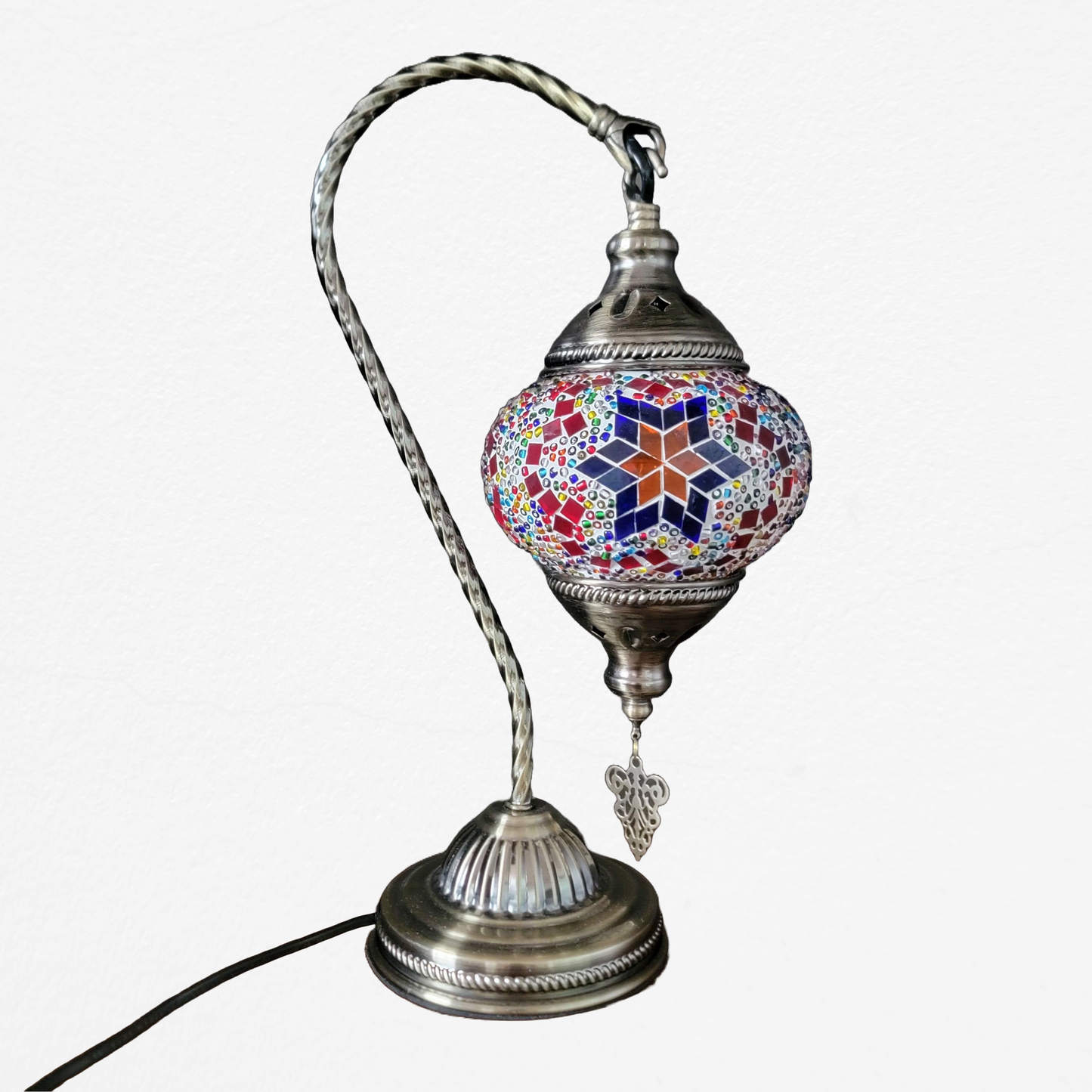 Colourful Turkish Style Mosaic Glass Lamp