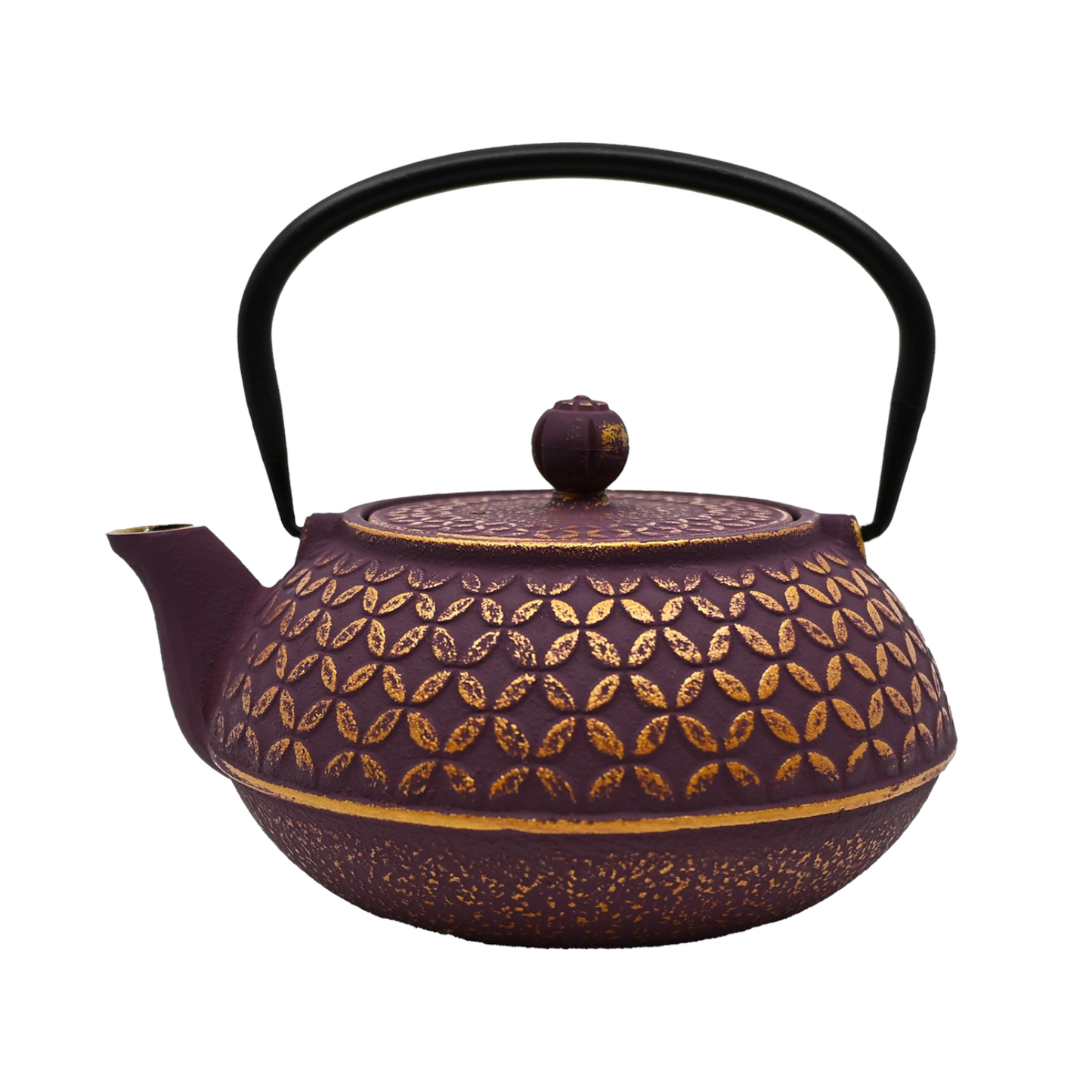 Purple Shippo Cast Iron Teapot 32oz - for Brewing and Serving