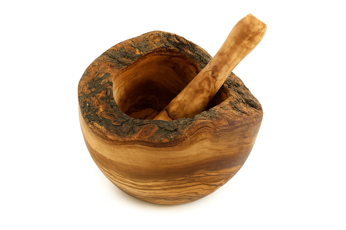 Rustic Olive Wood Mortar (12 cm)