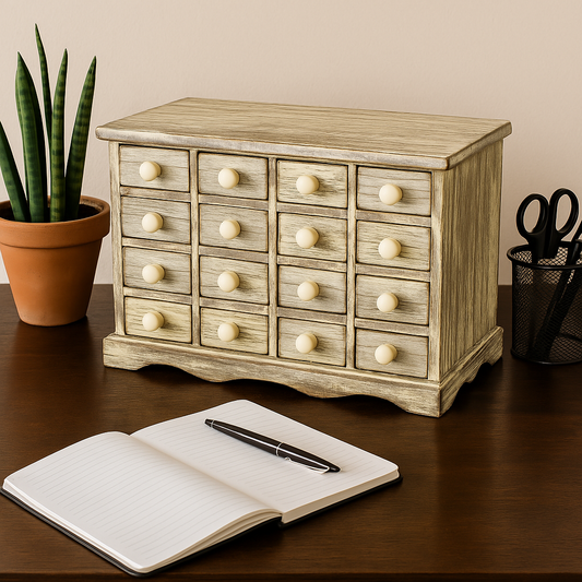White Storage Drawers 35 x 19 x 24cm