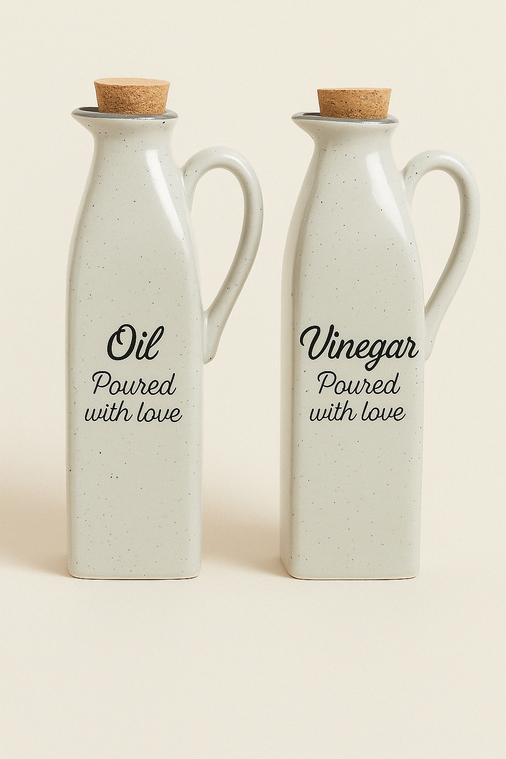 Antique Grey Oil & Vinegar Containers