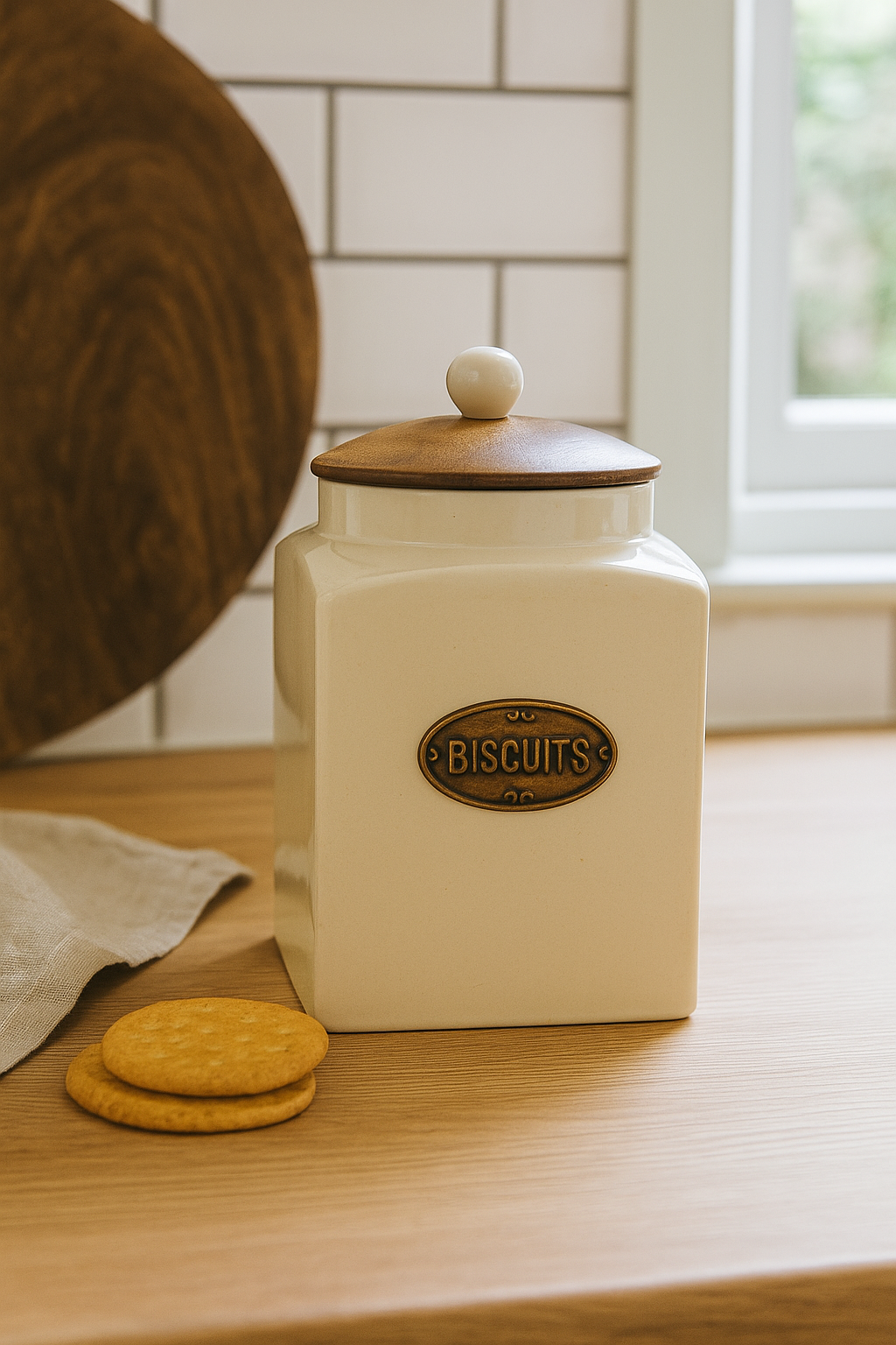 Ceramic Biscuit Jar