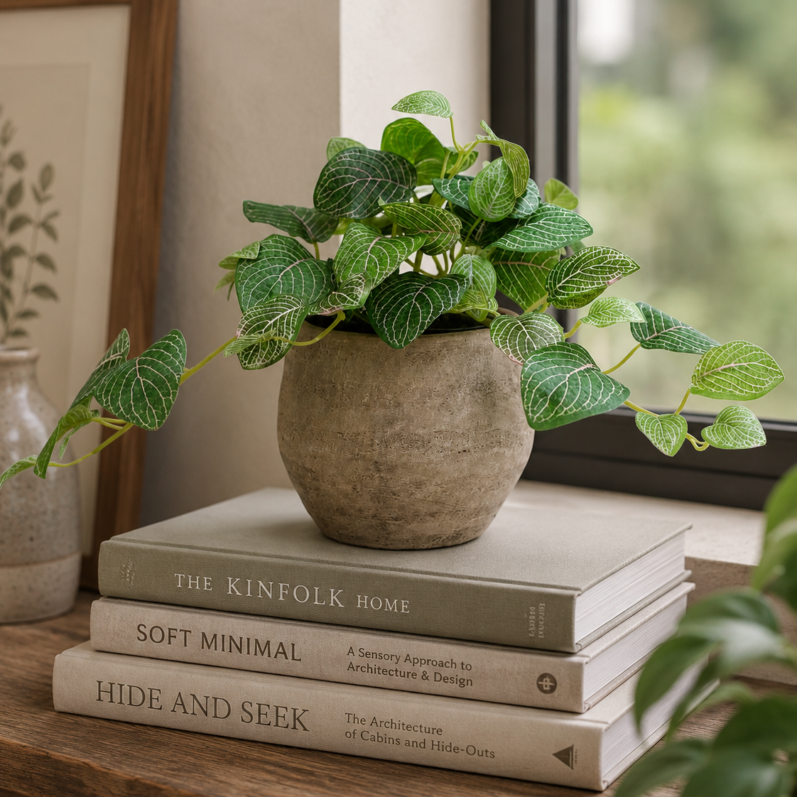 Rustic Grey Cement Planter Pot (10.5cm)