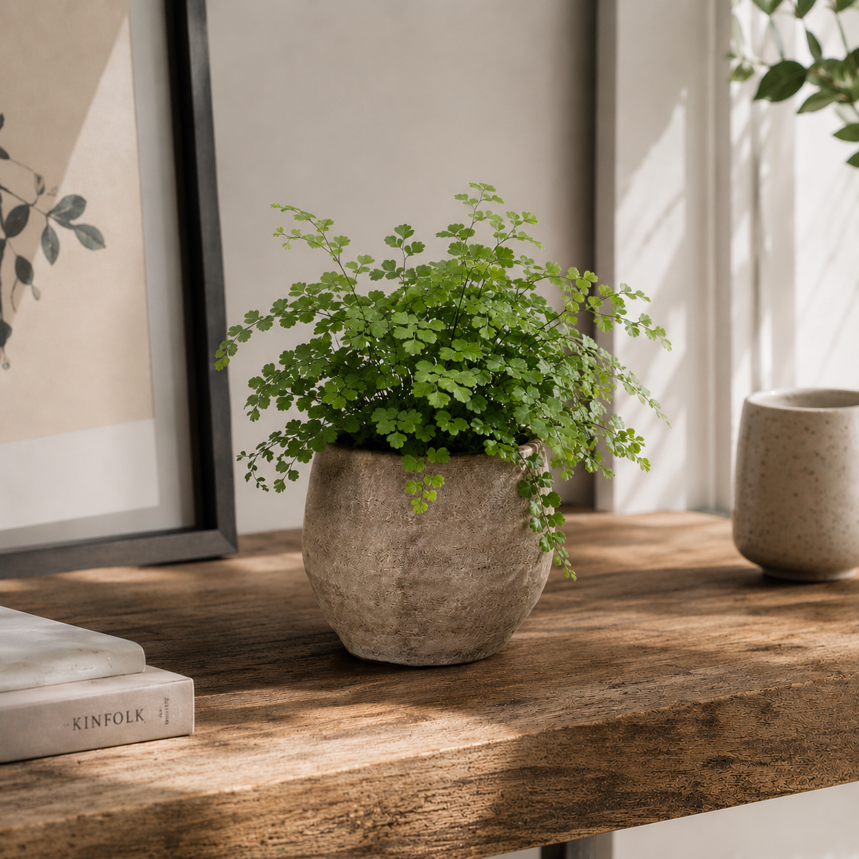 Rustic Grey Cement Planter Pot (10.5cm)