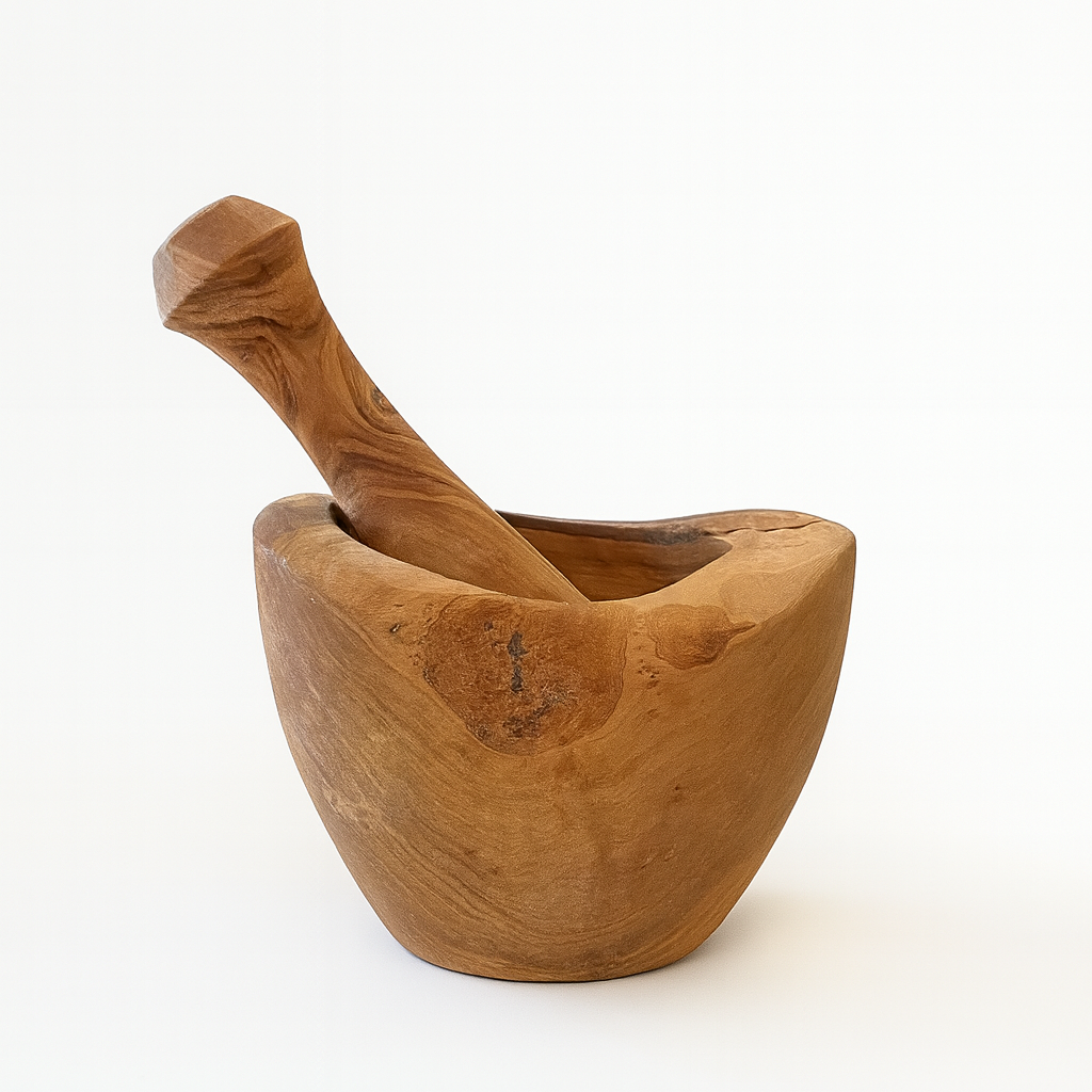 Rustic Olive Wood Mortar (12 cm)