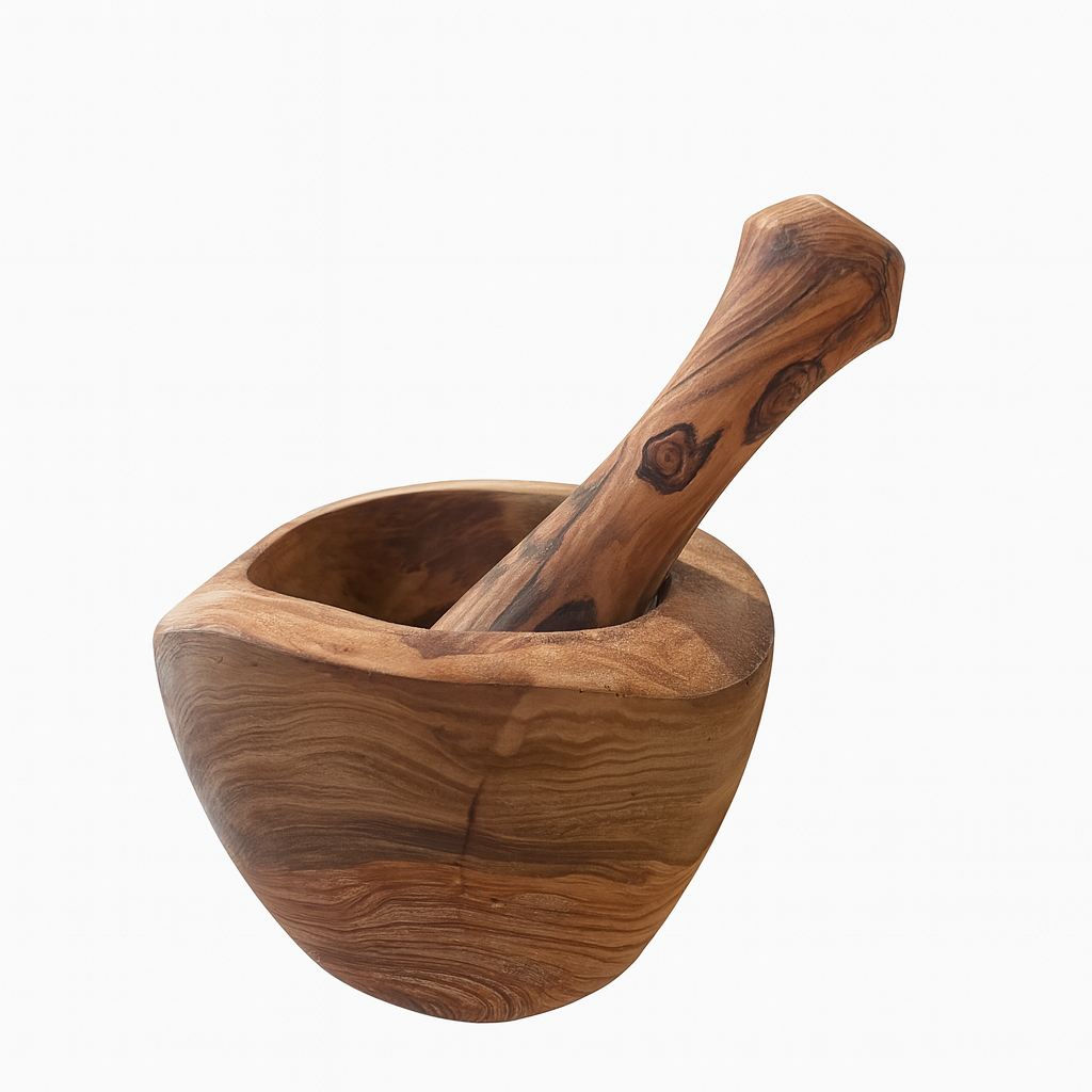 Rustic Olive Wood Mortar (12 cm)