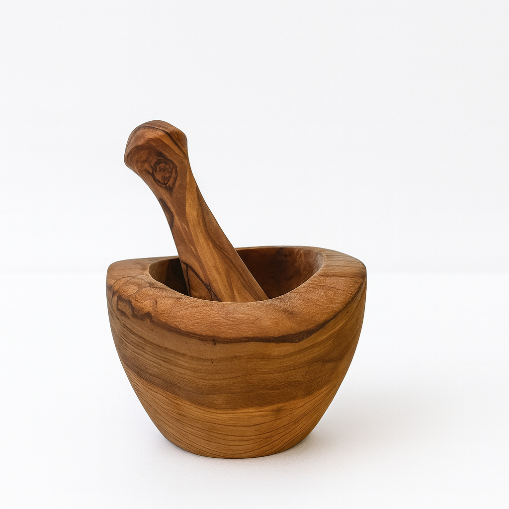 Rustic Olive Wood Mortar (12 cm)