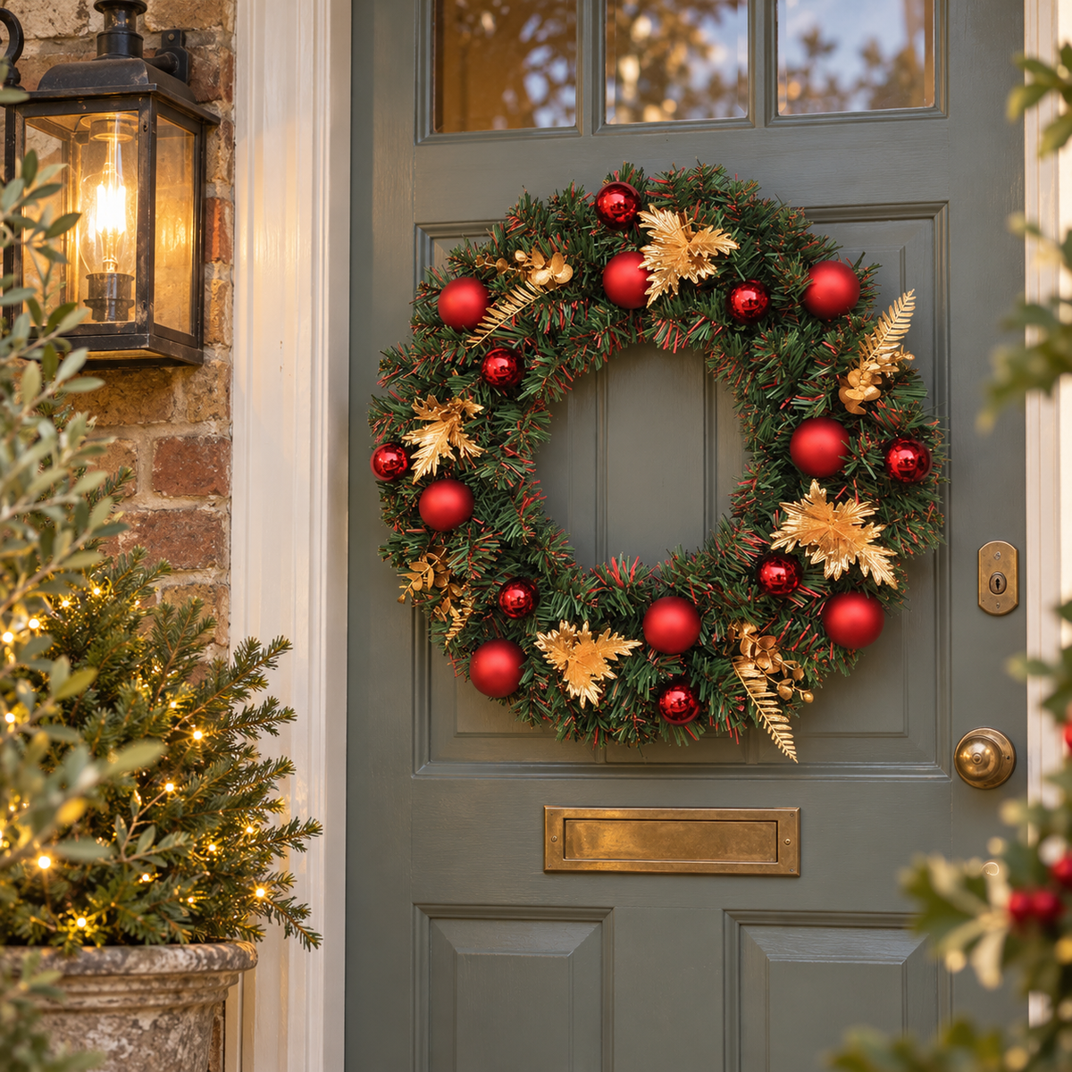 Christmas Ornament Door Wreath 50 cm