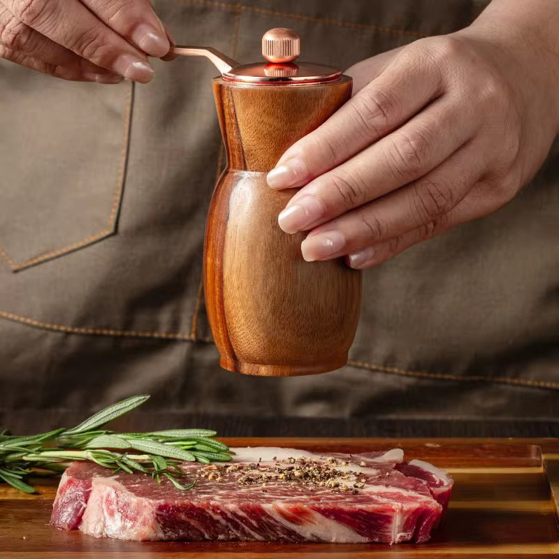 Acacia Wooden Salt & Pepper Grinder Set