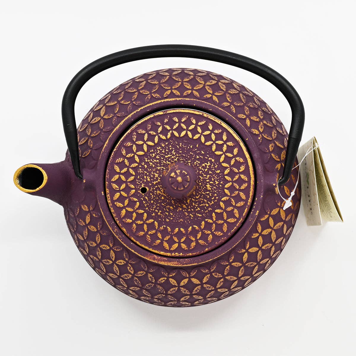 Purple Shippo Cast Iron Teapot 32oz - for Brewing and Serving